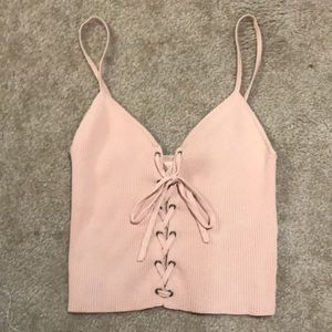 Pink crop top